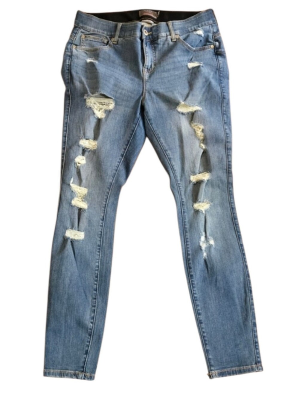 Torrid Light Blue Distressed Bombshell Skinny Jeans